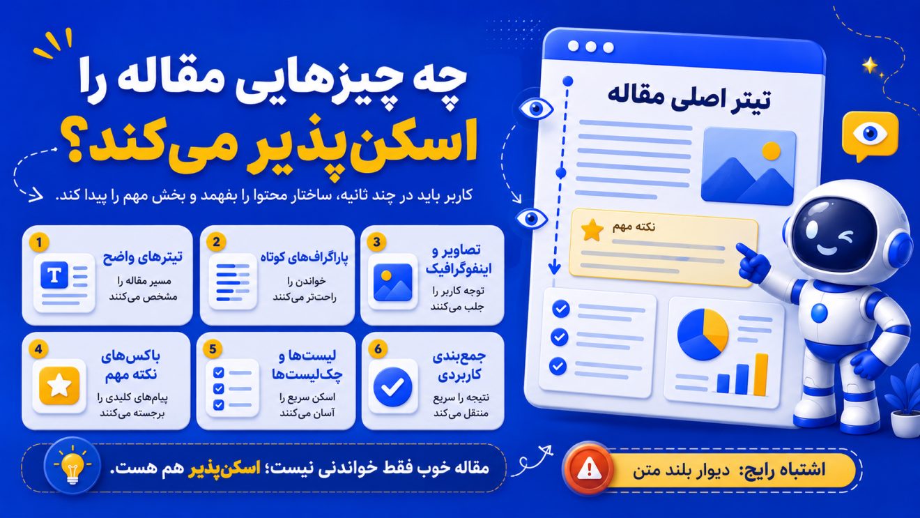 چه چیزهایی مقاله را اسکنپذیر میکند؟