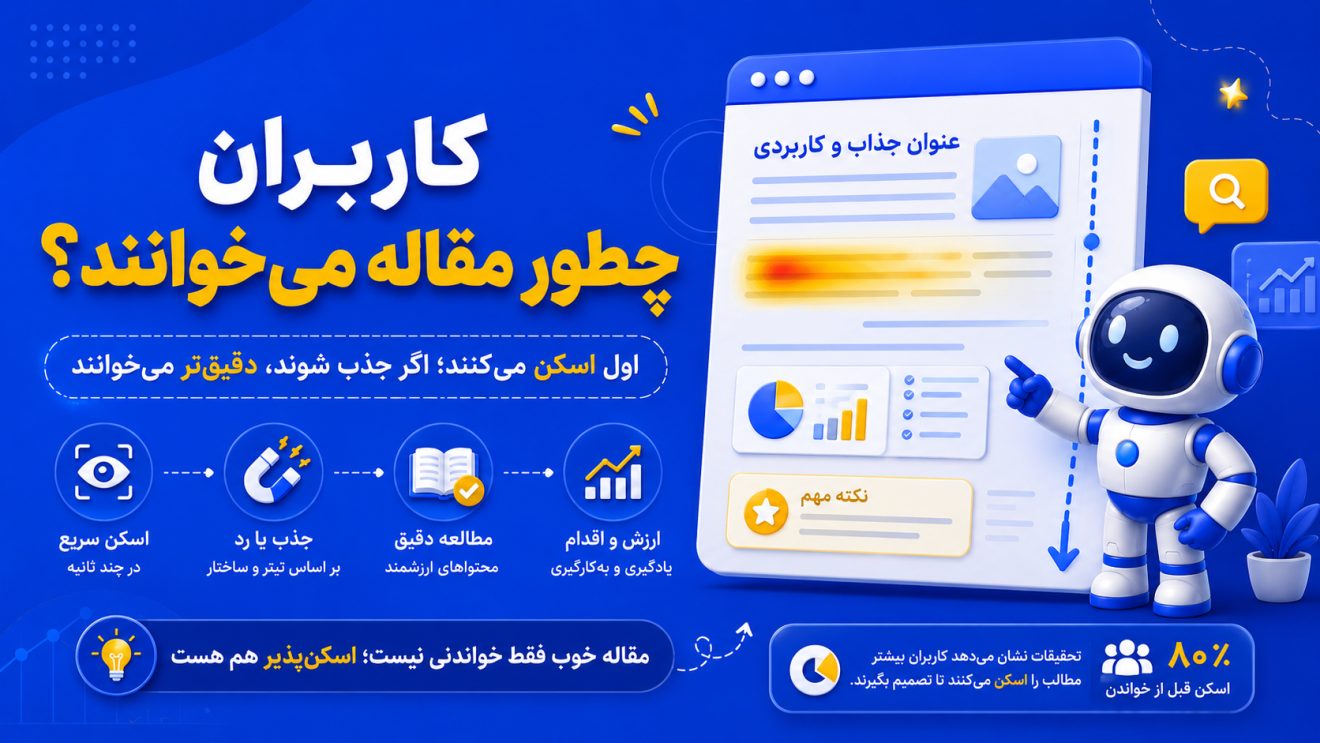 کاربران چطور مقاله می‌خوانند؟